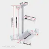 Soporte Colgante para Host de Computadora Montaje Fijo de Suspensión Debajo del Escritorio Bandeja Soporte para Gabinete de Escritorio de Oficina