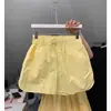 Despeje para recoger fugas ~ etiqueta cortada mostrador nuevo verano cordón cintura elástica Joker deportes fitness pierna ancha secado rápido pantalones cortos