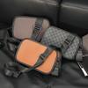 Bolso de Hombro Vintage para Hombre Marca de Moda Bolso Cuadrado Pequeño de Moda Bolso de Hombro Casual Versátil Bolso Cruzado Mochila para Montar