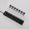Estación de acoplamiento USB hub 2.0 divisor USB multipuerto 7 puertos con interruptor independiente estación de expansión un a siete hubs