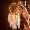 Decoração Suspensa de Filtro dos Sonhos Ornamento Criativo de Sino de Vento Capa de Fundo de Parede para Quarto Feminino Peça Suspensa Presente Decorativo Feito à Mão