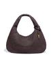 2025 Principios de Primavera Nuevo Bolso Tejido de Axila de Alta Gama Tipo Dumpling de Gran Capacidad Retro de Ante Bolso Tote de Hombro
