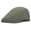 Gorra de Hombre Otoño e Invierno Gorra de Viaje al Aire Libre Estilo Británico Gorra de Béisbol Boina Adelantada Gorra de Sol Versátil