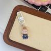 Paquete de Cuatro Tirantes Lindos Colgantes de Tela de Trapo Corazón de Niña de Dibujos Animados Lindos Colgante para Mochila de Estudiante Regalo para Novia