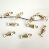 En Stock Colgante de Aleación de Dibujos Animados de Espina de Pescado con Gota de Aceite DIY Colgante para Aretes DIY Pulsera Joyería para Mujer Accesorios DIY Hechos a Mano