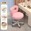 Silla de Maquillaje para Habitación de Niñas, Taburete de Tocador Moderno Minimalista, Silla de Manicura de Lujo Ligero de Alta Gama para Celebridades de Internet con Respaldo