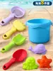 Juguetes de Playa para Niños: Rueda de la fortuna, Reloj de arena, Vehículo transportador de arena, Coche, Pala para estampar arena, Juego de excavación y juego con agua en la arena, Herramientas para exteriores