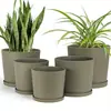 Venda Direta da Fábrica Personalizada E-commerce Transfronteiriço Novo Produto Popular Design Linha Haiwei Conjunto de Vasos de Flores de Plástico para Jardim de Varanda