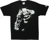 Camiseta Masculina Solta Clássica Batman Morcego Cavaleiro das Trevas Retro Americano Desgastado Filme de Quadrinhos Impressão por Injeção Direta
