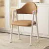 Silla de Comedor Nórdica para Uso Doméstico, Silla Moderna Minimalista en Forma de A, Silla de Comedor con Respaldo, Silla de Hierro Forjado para Mesa de Comedor, Taburete para Escritorio de Dormitorio