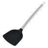 Venta al por mayor de fábrica mango de acero inoxidable silicona espátula para saltear espátula para saltear sartén antiadherente utensilios de cocina
