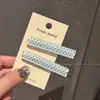 Pin lateral de lunares estilo coreano, pin para flequillo sin costuras estilo dopamina, pasador lindo para recoger el cabello, accesorio para el cabello