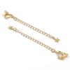 75mm cobre dorado recubierto de hierro Hebilla de Melocotón cadena de cola cierre de pulsera collar cadena extendida Accesorios para joyería hechos a mano DIY