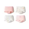 BalaoneBalabala Roupa Íntima Infantil Boxer para Meninas Anti-Exposição Bebê Pacote com Quatro