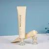 Tubo blando de 30 ml con tapa acrílica de doble capa para maquillaje, limpiador facial, protector solar, sérum, loción, crema facial, crema para ojos, envase de muestra