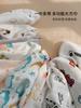 Babe's saliva towel bamboo cotton double-layer gauze thin triangle towel baby's large square bib 60*60cm scarf scarf