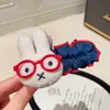 Lindo Clip de Banana de Peluche de Conejo Miffy para Mujeres para Mostrar Volumen del Cabello en la Parte Posterior de la Cabeza, Pinza para Cola de Caballo para Niñas, Adorno Dulce para el Cabello