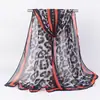 Bufanda de Seda para Mujer, Bufanda Delgada Larga de Gasa para Primavera y Otoño, Bufanda Pequeña Versátil, Decoración Estampada, Estilo Otoño, Moderna y Versátil
