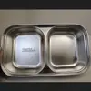 Lonchera Cuadrada Desmontable Estilo Japonés de Acero Inoxidable 304 con Compartimentos en Capas para Conservar Fresco, Caja para Empanadillas, Lonchera Bento, Segura para Microondas