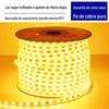 Fita de Luz LED Fita de Luz LED de Alta Tensão à Prova d'Água Fita de Luz Colorida RGB Tricolor com Escurecimento Monocolor para Exterior Flexível
