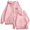 Llegada Nueva 2024 Cárdigan con Cremallera Estampado de Niña ARIANA Holgado Versátil Casual Manga Larga Abrigo Top Venta al por Mayor