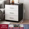 Mesa de Cabeceira de Grande Capacidade para Quarto de Casa Luxo Leve Novo 2026 Armário de Armazenamento Simples para Cabeceira Prateleira Armário de Armazenamento