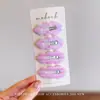 Pinza para el pelo de estrella de cinco puntas de colores caramelo estilo coreano para mujer, Pasador de lujo de alta gama, Pinza BB dulce y linda, Accesorio para el cabello versátil y elegante