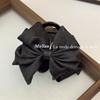Elegante Moño de Tela Estilo Coreano Pinza para el Cabello Tiburón para Parte Posterior de la Cabeza Pinza para el Cabello de Textura para Mujer
