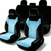 Venta Caliente Transfronteriza Invierno Cálido Felpa Estilo Ala Cubierta de Cojín Universal para Asiento de Coche de 5 Plazas Venta Caliente Amazon