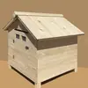 Caseta para Perros de Exterior, Impermeable, Anticorrosión y a Prueba de Viento, Casa para Perros de Madera Maciza, Casa para Mascotas de Interior y Exterior, Jaula de Madera, Cálida para Gatos, Antihielo
