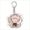 Hell Music Keychain Animação em torno de sapinhos Maru Ehai Ya Esquerda Pendurado Batalhão Guarda Gangue Zuo Chefu Zhi Pingente Acrílico