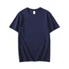 Camiseta de Algodón para Hombre de Manga Corta, Cuello Redondo, Color Sólido, Paquete de 24 Piezas de 180g, Camiseta Lisa al por Mayor, Publicidad, Impresión de Logo DIY