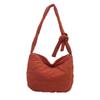 Grande capacidade rômbico bordado algodão-acolchoado terno saco 2024 outono e inverno nova bolsa de bolinho casual bolsa de ombro coreano crossbody saco
