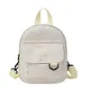 Mochila Pequena de Lona Estilo Coreano Estrela Moda, Mochila de Viagem Estilosa e Versátil, Adequada para Crianças, Bolsa Casual para Pais e Filhos