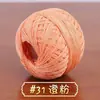 No. 6 Hilos de Encaje de Algodón y Lino, Hilo de Tejer Hecho a Mano, Algodón Puro Medio Fino Kit de Materiales DIY para Crochet, Hilo de Crochet para Suéter de Niños