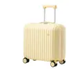 Maleta de Mano de Aspecto Elegante de 18 pulgadas Modelo Nuevo Maleta de Viaje para Mujeres, Tamaño Pequeño, No Requiere Documentación, Maleta de Ruedas con Candado de Contraseña