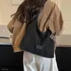 Bolsa tote transversal de camurça estilo coreano requintada para mulheres 2026, ombro único retrô, nova coleção de outono, simples e casual para o trabalho