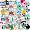 50 Novos Adesivos Veterinários em Inglês para Hospitais de Animais de Estimação Transfronteiriços, Farmacêuticos Químicos, Adesivos de Grafite Cartoon em Estoque