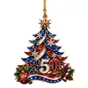 Pingente de decoração de Natal inovador e criativo mais vendido transfronteiriço para o 250º Aniversário