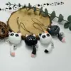 Cordón para Teléfono Móvil de Gatito Tridimensional de Dibujos Animados con Ojos Grandes, Colgante para Bolso, Llavero para Pareja, Colgante de Muñeco, Pequeño Regalo al por Mayor