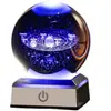 Dia dos Namorados Bola de Cristal Brilhante Criativa Luz Noturna Sistema Solar Enfeites de Quarto para Namorada e Colega de Classe Presente de Aniversário