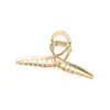 Clip de Pinza Simple de Moda con Perlas Azules Texturizadas Estilo Coreano Pasador Grande Elegante Pinza de Tiburón Accesorio para Peinado Recogido de Mujer Venta al por mayor Transfronteriza