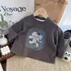 Camiseta de Manga Larga de Algodón Holgada para Niños con Estampado de Dibujos Animados para Niños y Niñas, Nueva Colección Primavera y Otoño 2026