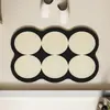 Tapete de Banheiro Macio Absorvente de Água de Terra de Diatomáceas, Tapete de Pé Antiderrapante para Banheiro, Conjunto para Vaso Sanitário, Tapete para Lavatório Doméstico