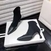 Botas de Moda Francesas Retro de Tacón Alto para Mujer 2026 Nuevas Sexy Puntiagudas Empalmadas Gamuza Tacón de Aguja Botines Cortos Botas Elásticas tipo Calcetín