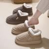 Pantuflas de algodón de tacón alto para mujer, invierno, forradas de vellón, cálidas, ligeras, antideslizantes, para parejas, para interior, hogar y exterior, zapatos de algodón para hombre, venta al por mayor