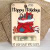 Cartera de Navidad Personalizada Transfronteriza Tarjeta de Regalo de Madera Regalo de Navidad Adorno para Árbol de Navidad Artesanías de Madera Colgante