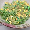 Lentejuelas Doradas Brillantes de 10 mm para Coser a Mano DIY Lentejuelas con Cuentas de Flores 3D Materiales de Decoración para Ropa Encaje Sombrero Vestido de Boda