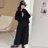 Conjunto de otoño para niña 2026 nuevo estilo coreano conjunto de lana de dos piezas para niños ropa de otoño moderna y elegante para niñas