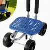 Taburete Especial para Invernadero, Carrito Perezoso para Recoger Fresas en el Campo, Asiento Elevable Giratorio 360 Grados, Silla Móvil, Pedal Perezoso